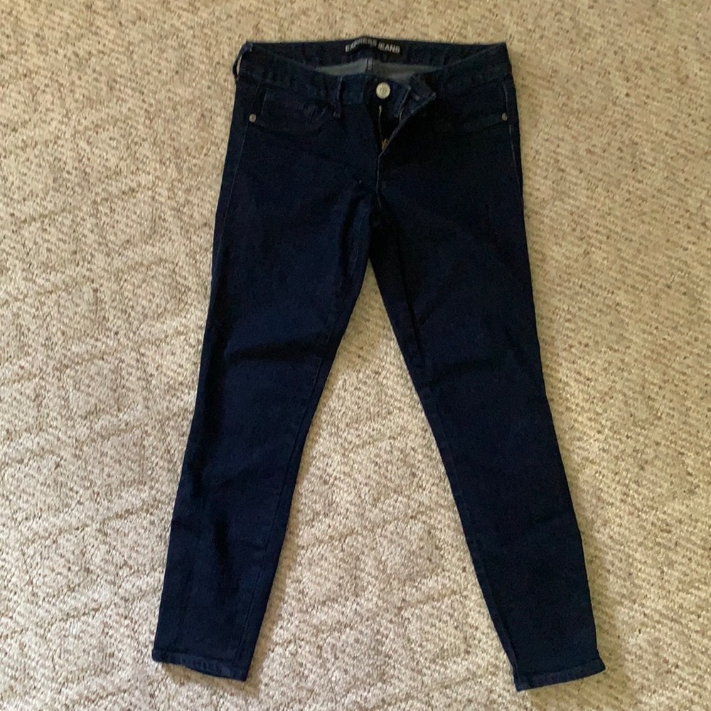 Express dark blue jeans, size 8